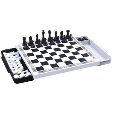 Imagem de Jogo xadrez e dama educativo elka