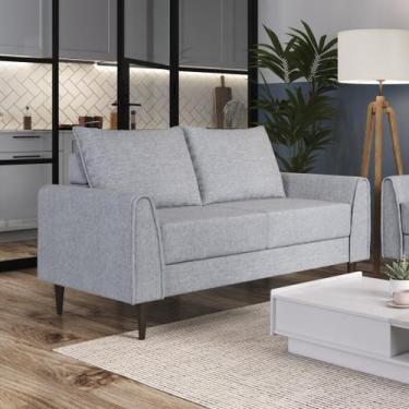 Imagem de Sofá Living Bienna 2 Lugares Estrutura e Pés em Eucalipto Tecido Linho