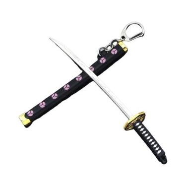 Imagem de Chaveiro De Mini Espada De Anime Para Homens E Mulheres, Katana Com Ba