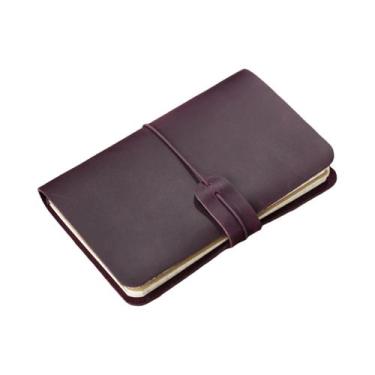 Imagem de Diário De Viagem Vintage Em Couro Recarregável Com Papel Inserível Par