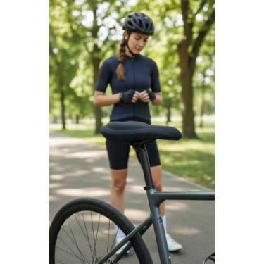 Imagem de Capa Gel Bike Selim Conforto Ciclismo Spinning Preto - Congratulations