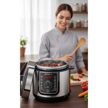 Imagem de Panela Pressão Elétrica 5L 900W Digital Cozinha Rápida - Congratulatio