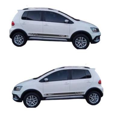 Imagem de Kit 2 Adesivo Carro Faixa Lateral Crosfox Volkswagen Vinil - onl