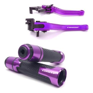 Imagem de Kit Esportivo Manete Manopla Cb 500f Cb500f Gravado A Laser - Special 