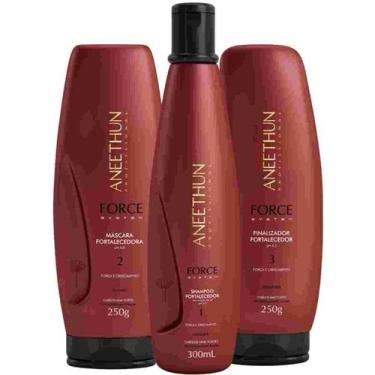 Imagem de Aneethun Shampoo + Finalizador + Mascara Force System