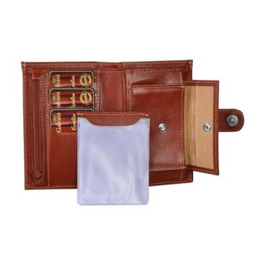 Imagem de Carteira Feminina RUPIA em Couro Galvani, Marrom pinhão