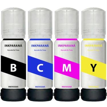 Imagem de Kit 04 tintas Para impressora L3250, L3210, L5290, L5590 Compatível T5