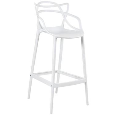 Imagem de Banqueta Laráz Master Allegra em Polipropileno 78 cm Branco - Laraz
