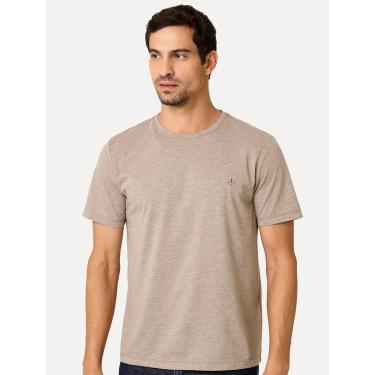 Imagem de Camiseta Dudalina Masculina Basic Essential Caqui Escuro Mescla-Masculino