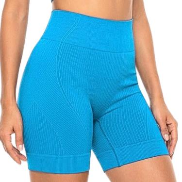 Imagem de Shorts Esportivo Fitness Selene sem Costura Texturizado-Feminino