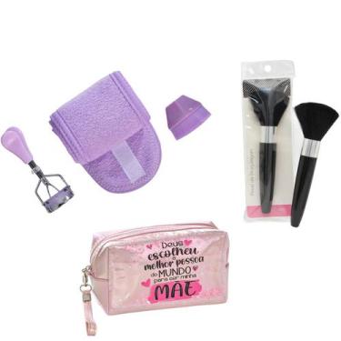 Imagem de Kit Skincare Especial dia das Mães 4Peças e 1Necessaire Roxa - My Girl