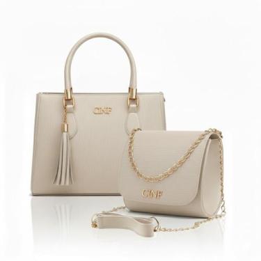 Imagem de Kit De Bolsa Feminina De Ombro Transversal Média e Tira Colo - CF Ecom