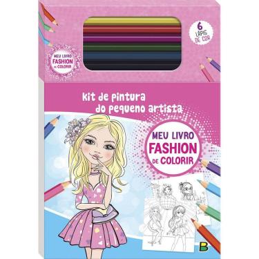 Imagem de Bloquinho De Colorir - Fashion - Kit De Pintura Do Pequeno Artista