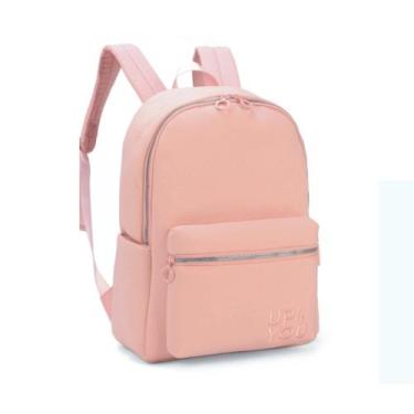 Imagem de Mochila Escolar  De Costas Up4you Juvenil Feminina - Luxcel - Rosa - U