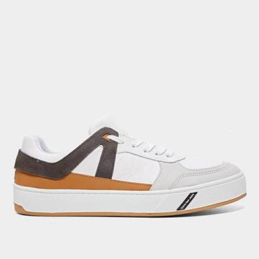 Imagem de Tênis Calvin Klein Palito Layers Masculino, Branco, 38
