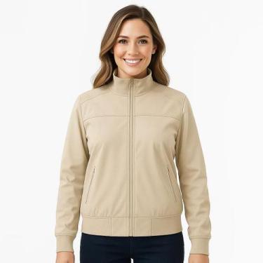Imagem de Jaqueta Bomber Feminina material sintético Ecológico Moderna - Feminin