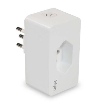 Imagem de Tomada Inteligente Smart Wifi 10A  Automação Bivolt App Elgin Compatív