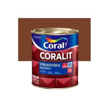 Imagem de Tinta Coralar Esmalte Brilhante 1/4 - Marrom Tbc 900Ml