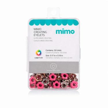 Imagem de Ilhós Mimo Creating - Flor - Rosa Fúcsia - 5 mm - 50 Unids