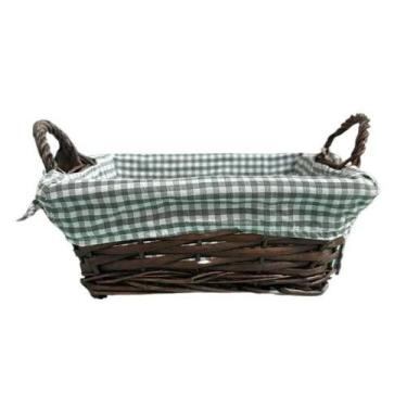 Imagem de Cesta com Alça Tecido MUNDIART 23x23x8cm Organizadora Premium Estilo F