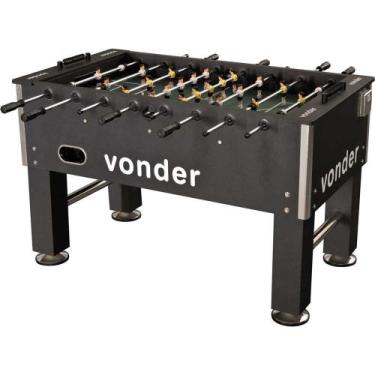 Imagem de Mesa De Pebolim Vonder Profissional Com 5 Bolas - 1400 Mm X 780 Mm X 8