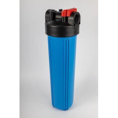 Imagem de Filtro Carcaça Big Blue 20 X 4 1/2 Alta Vazão Chave Suporte Cor Azul  