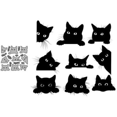 Imagem de Conjunto de matrizes de corte em metal para scrapbooking DIY com tema 