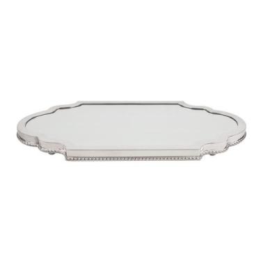 Imagem de Suporte de centro de mesa em prata Silverlux Elegance 66x36cm