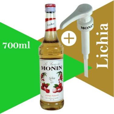Imagem de Xarope Monin Lichia + Bomba Dosadora para drinks, coquetéis, cafés e s