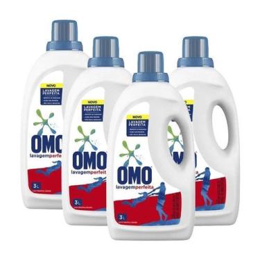 Imagem de Kit 4 Sabão Líquido Omo Lavagem Perfeita 3l