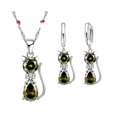 Imagem de Conjunto De Joias Em Prata Esterlina 925 Para Mulheres E Meninas, Cola