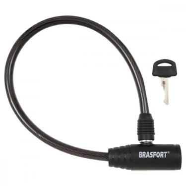 Imagem de Cadeado Para Bicicleta Brasfort Com Chave 8Mm X 40Cm - 7015 - BRASFORT