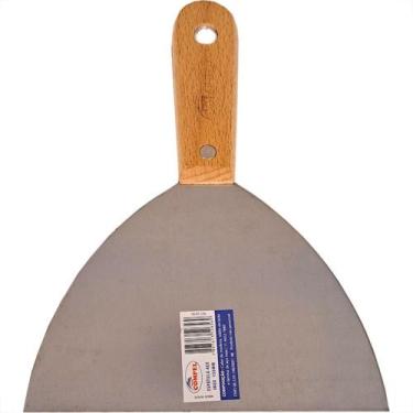Imagem de Espatula Compel Aco Inox Cabo Madeira 150Mm - Kit C/6 Pecas