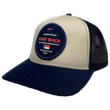 Imagem de Bone Fast Back Com Telinha Original Masculino, Bege, UNICO