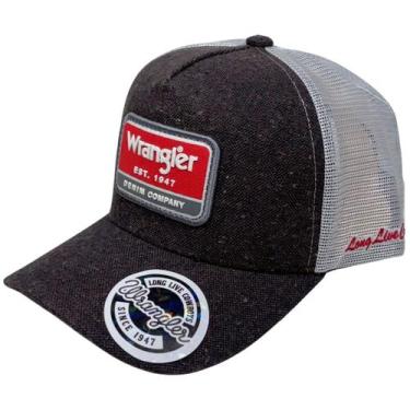 Imagem de Boné Masculino Wrangler Original Telinha Snapback Com Relevo