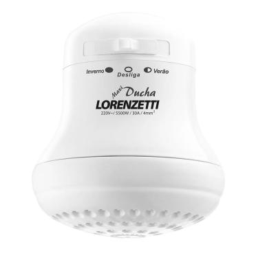 Imagem de Chuveiro Elétrico Maxi Ducha Eletrônico 4600W Instalação de Parede com Espalhador Grande e Ducha Manual Lorenzetti 220V