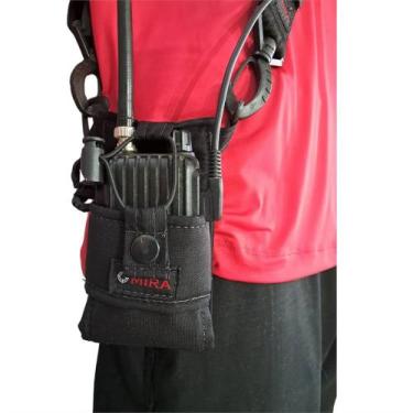 Imagem de Cinto Porta Radio Strap Bombeiro Resgate Preto (Mira)