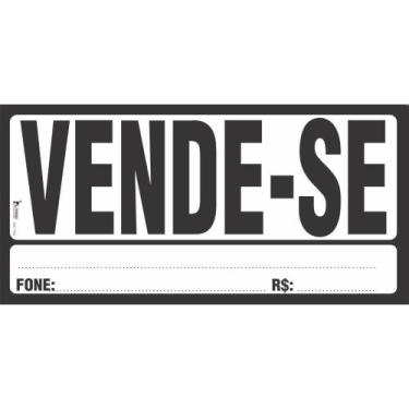 Imagem de Impresso Administrativo Cartaz POLVENDE-SE POL 155X325MM - Pacote com 