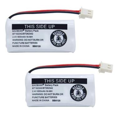 Imagem de Bateria BAOBIAN BT162342 2,4V 600mAh Ni-MH Kit com 2 unidades