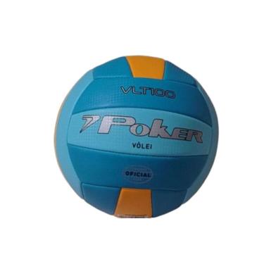Imagem de Bola de Vôlei Training VLT 100 para Jogo Recreativo com PVC Soft Expandido e Microbolhas Azul Poker