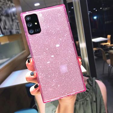 Imagem de Capa de telefone Fashion Square Fluorescent Glitter para Samsung S20 FE Plus Note 20 Ultra S10 A71 A51 A50 A70 S21 Ultra FE A52 A72 Capa protetora, rosa, para S9