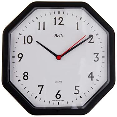 Imagem de Relógio de Parede Oitavado, Bell's, Preto