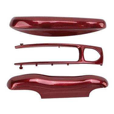 Imagem de Capa para chave de carro, capa para chaveiro, capa protetora para chave de controle remoto de carro, 3 peças de substituição para 911 (vermelho-cereja)