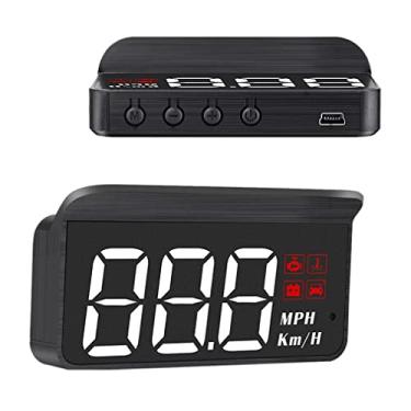 Imagem de XRC TECH Novo M3 mais novo monitor HUD Head-Up Display OBD2 modelo de carro com excesso de velocidade, sistema de alarme de para-brisa universal para automóveis