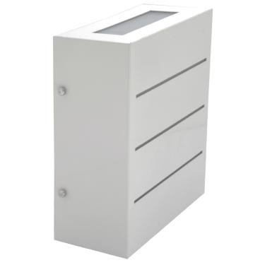Imagem de Arandela Ref.Ar117 Alumínio Branco Efeito P/Cima P/Lamp.E-27 60W – Hansa