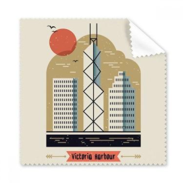 Imagem de Hong Kong Victoria Harbour pano de limpeza de tela de telefone limpador de óculos 5 peças