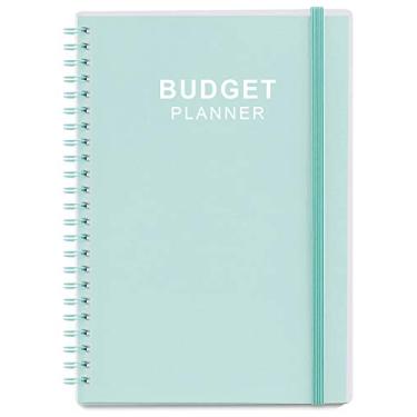 Imagem de Agenda de orçamento – Organizador de finanças mensal com rastreador de despesas para gerenciar seu dinheiro de forma eficaz, agenda financeira/livro de contas, comece a qualquer hora, 1 ano de uso, A5, azul-petróleo
