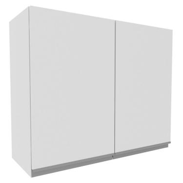 Imagem de Armário Aéreo Madesa Acordes 100% MDF 80 cm - 2 Portas Branco Brilho
