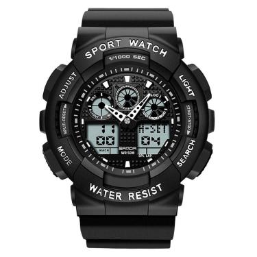 Imagem de  Relógio Esportivo Feminino Digital Analógico Multifuncional Casual  A Prova D`água