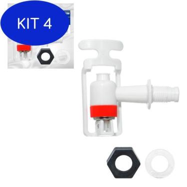 Imagem de Kit 4 Toneira Para Filtro Suqueira Bebedouro em Plástico